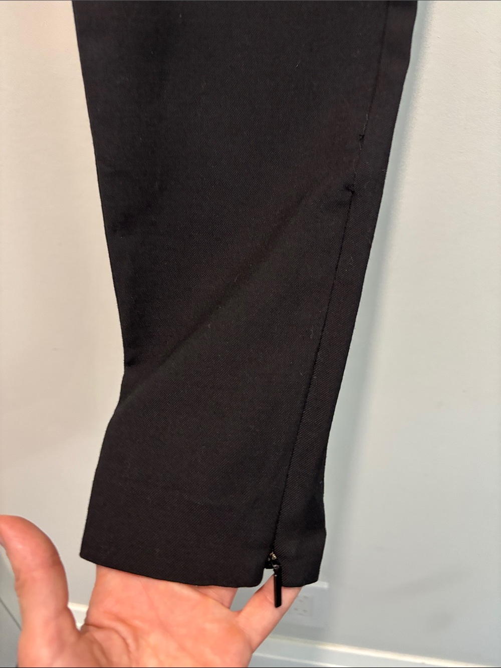 Saint Laurent Paris Black Wool Skinny Ankle Zip Trousers FR 38 US 6 - Picture 8 of 14